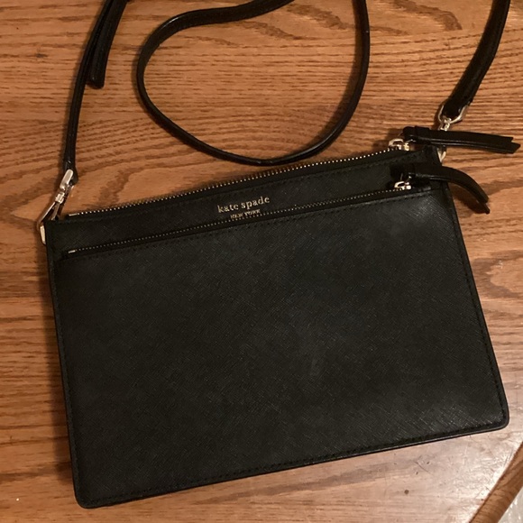 Kate Spade Black Leather Shoulder Bag - Picture 1 of 4
